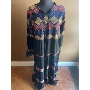 Women's Sz 2 Abaya Dress Palestinian Middle Eastern EUC